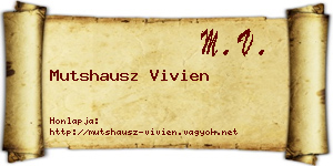 Mutshausz Vivien névjegykártya